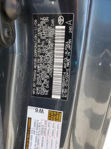 JTKDE177370191198 - 2007 TOYOTA SCION TC CHARCOAL photo 12