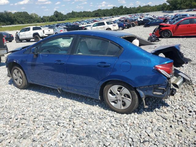 19XFB2F52DE078828 - 2013 HONDA CIVIC LX BLUE photo 2