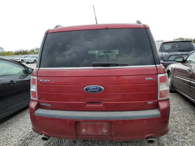 2FMHK6C8XEBD39030 - 2014 FORD FLEX SEL RED photo 6