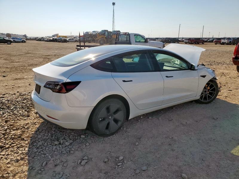5YJ3E1EA7PF463951 - 2023 TESLA MODEL 3 WHITE photo 3