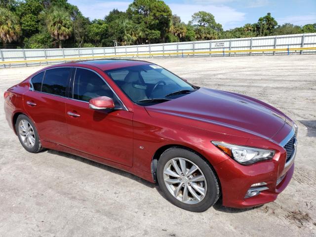 JN1BV7AP1EM671498 - 2014 INFINITI Q50 BASE BURGUNDY photo 4