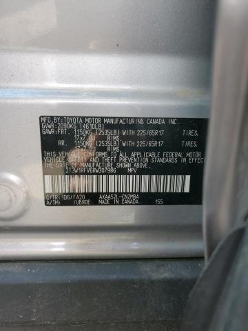 2T3W1RFV6RW307986 - 2024 TOYOTA RAV4 XLE SILVER photo 14