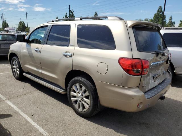 5TDZY68A68S002358 - 2008 TOYOTA SEQUOIA LIMITED TAN photo 2