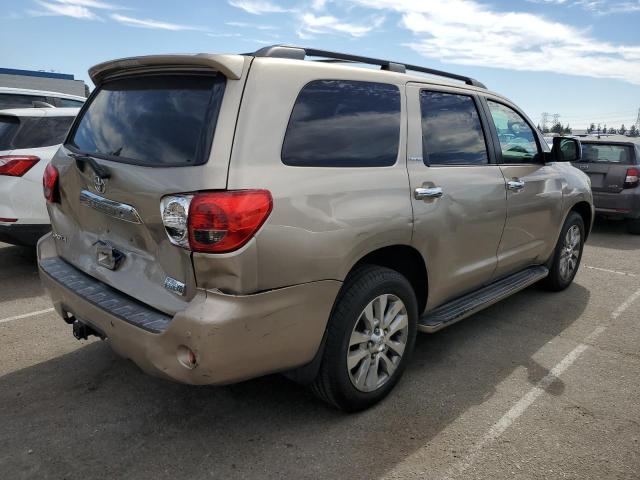 5TDZY68A68S002358 - 2008 TOYOTA SEQUOIA LIMITED TAN photo 3