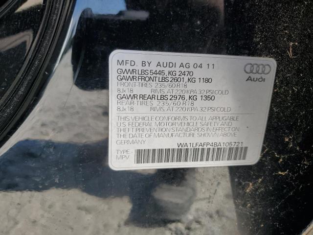 WA1LFAFP4BA105721 - 2011 AUDI Q5 PREMIUM PLUS Qara foto 12