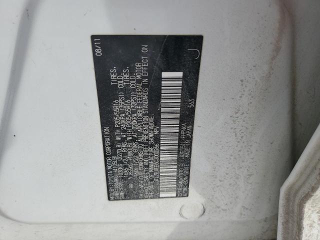 JTLZE4FE6CJ000266 - 2012 TOYOTA SCION XB 白色 照片 12