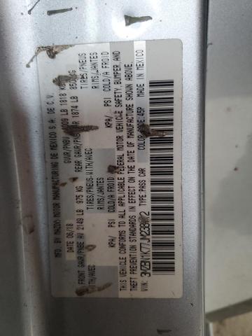 3MZBN1K77JM238112 - 2018 MAZDA 3 SPORT SILVER photo 12