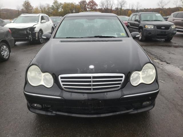 WDBRF52H27A950160 - 2007 MERCEDES-BENZ C 230 BLACK photo 5