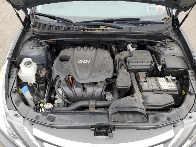 5NPEC4ACXEH907975 - 2014 HYUNDAI SONATA SE GRAY photo 11