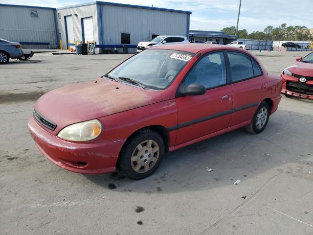 KNADC123116516837 - 2001 KIA RIO RED photo 1