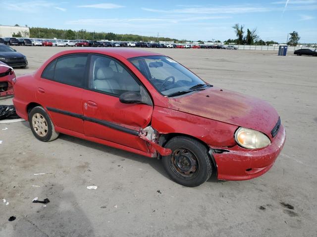 KNADC123116516837 - 2001 KIA RIO RED photo 4