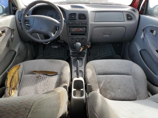 KNADC123116516837 - 2001 KIA RIO RED photo 8