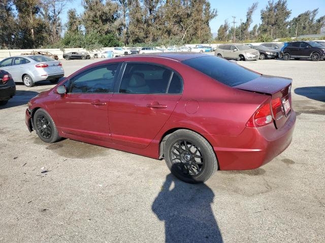 1HGFA16526L056420 - 2006 HONDA CIVIC LX BURGUNDY photo 2