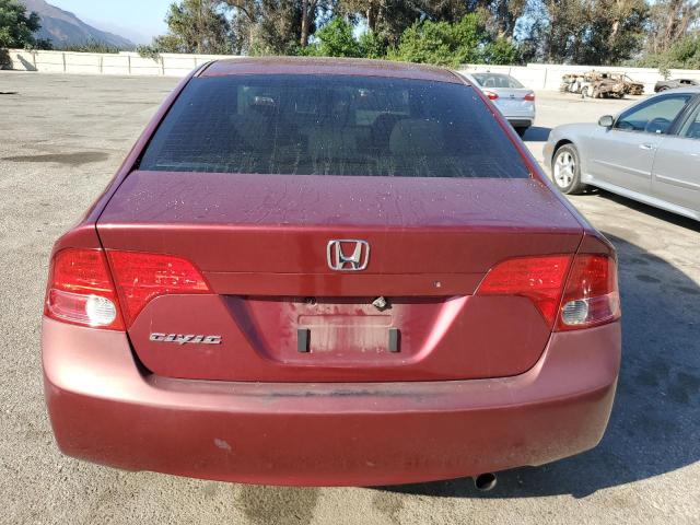 1HGFA16526L056420 - 2006 HONDA CIVIC LX BURGUNDY photo 6