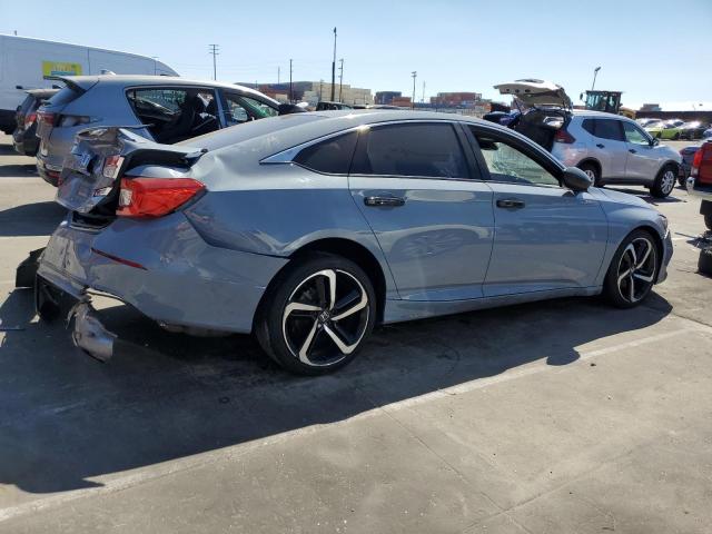 1HGCV1F39NA069472 - 2022 HONDA ACCORD SPORT ნაცრისფერი ფოტო 3