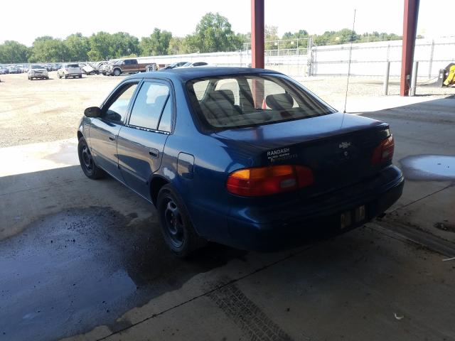 1Y1SK528X2Z413007 - 2002 CHEVROLET GEO PRIZM BASE BLUE photo 3