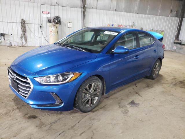 5NPD84LF5JH337799 - 2018 HYUNDAI ELANTRA SEL BLUE photo 1