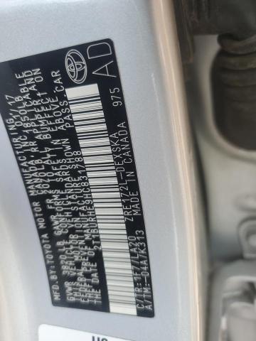 2T1BURHE9HC831788 - 2017 TOYOTA COROLLA L 银色 照片 13