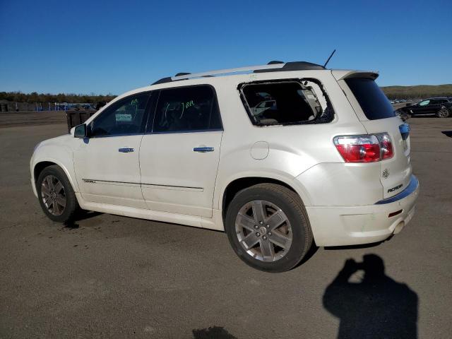 1GKKVTED3BJ290341 - 2011 GMC ACADIA DENALI WHITE photo 2