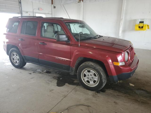 1C4NJPBA3DD125591 - 2013 JEEP PATRIOT SPORT 勃艮第红 照片 4