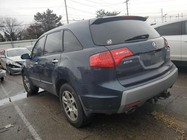 2HNYD28669H504924 - 2009 ACURA MDX TECHNOLOGY BLUE photo 2