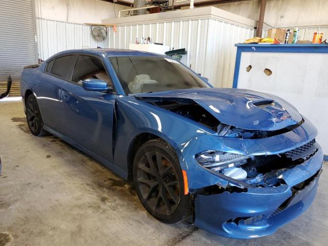 2C3CDXHG9MH531991 - 2021 DODGE CHARGER GT BLUE photo 4