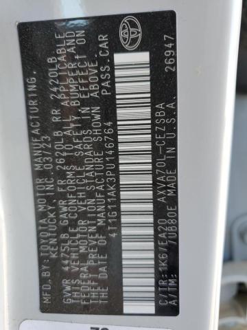 4T1G11AK3PU146764 - 2023 TOYOTA CAMRY SE NIGHT SHADE WHITE photo 13