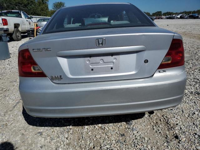 1HGEM22551L008644 - 2001 HONDA CIVIC LX SILVER photo 6