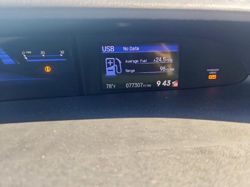 19XFB2F51FE091413 - 2015 HONDA CIVIC LX GRAY photo 9