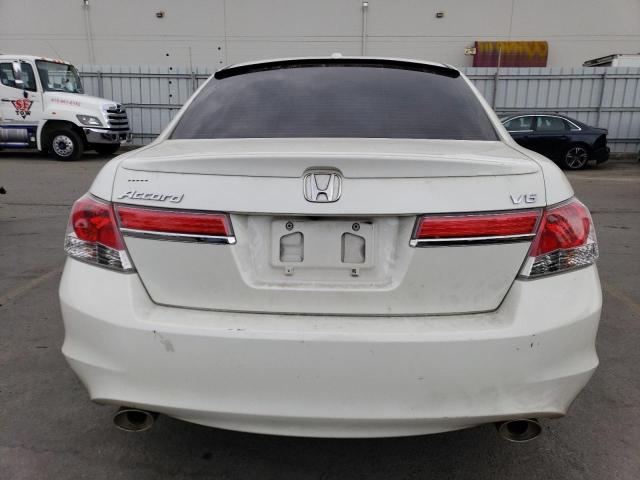 1HGCP3F87BA007131 - 2011 HONDA ACCORD EXL WHITE photo 6