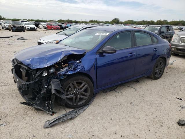 3KPF34AD6ME322603 - 2021 KIA FORTE GT LINE BLUE photo 1