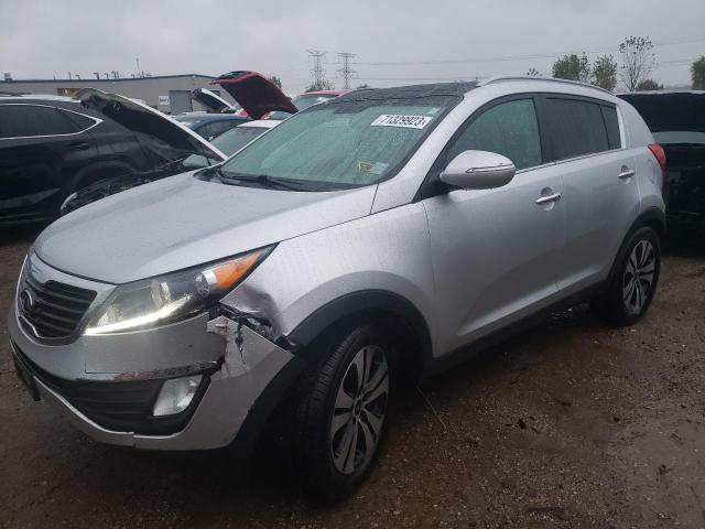 KNDPC3A21C7328062 - 2012 KIA SPORTAGE EX SILVER photo 1