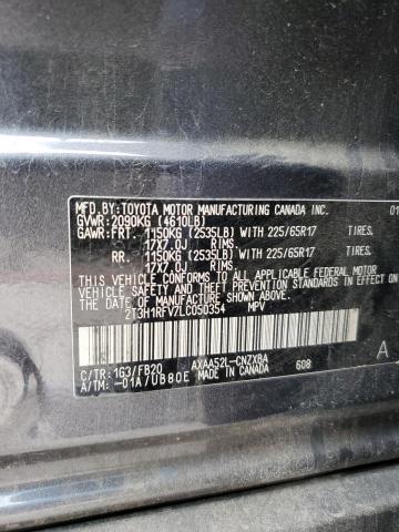 2T3H1RFV7LC050354 - 2020 TOYOTA RAV4 LE GRAY photo 14