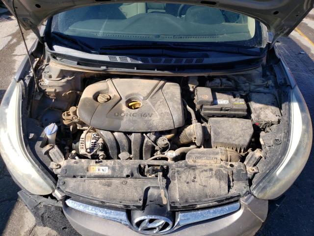 5NPDH4AE1EH520326 - 2014 HYUNDAI ELANTRA SE GRAY photo 11