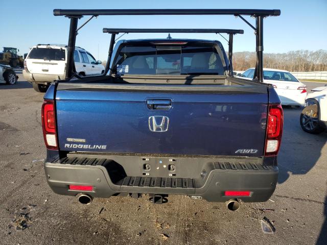 5FPYK3F70NB009638 - 2022 HONDA RIDGELINE RTL BLUE photo 6