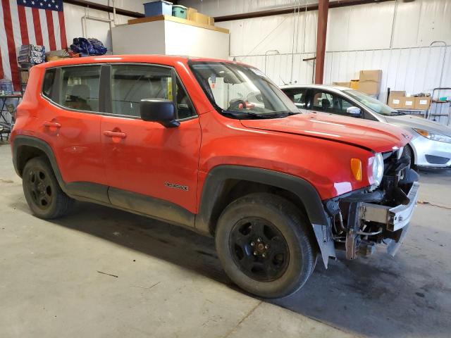 ZACCJBAB0JPJ36384 - 2018 JEEP RENEGADE SPORT RED photo 4