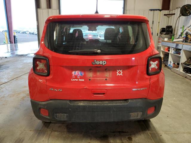 ZACCJBAB0JPJ36384 - 2018 JEEP RENEGADE SPORT RED photo 6