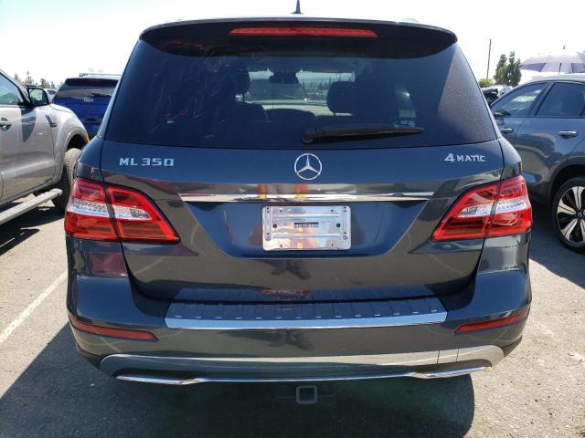 4JGDA5HBXEA434215 - 2014 MERCEDES-BENZ ML 350 4MATIC GRAY photo 6