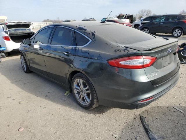 3FA6P0SU2GR134594 - 2016 FORD FUSION TITANIUM PHEV GRAY photo 2