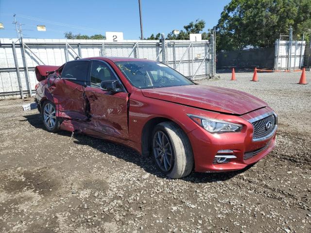 JN1BV7AP9EM688520 - 2014 INFINITI Q50 BASE RED photo 4