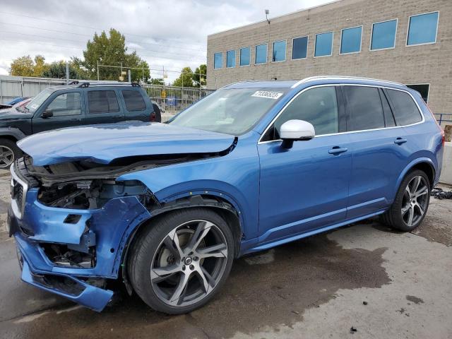 YV4A22PM1K1489666 - 2019 VOLVO XC90 T6 R-DESIGN BLUE photo 1