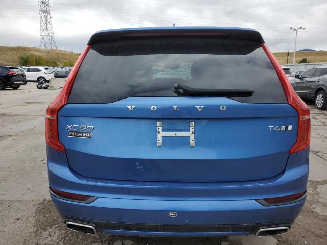 YV4A22PM1K1489666 - 2019 VOLVO XC90 T6 R-DESIGN BLUE photo 6