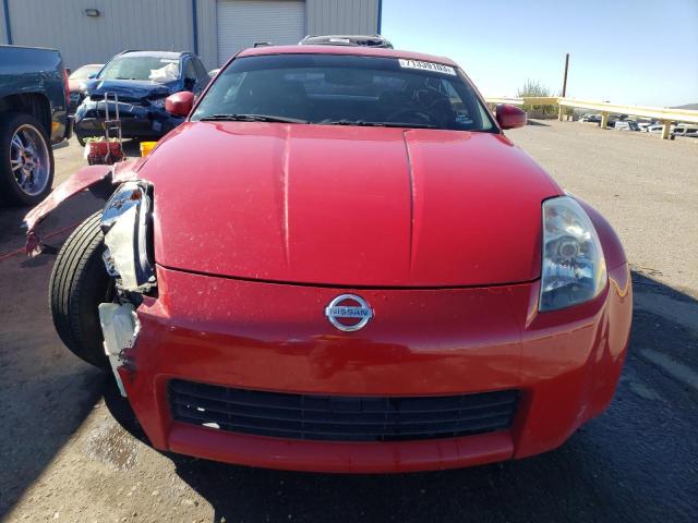 JN1AZ34D55M600881 - 2005 NISSAN 350Z COUPE RED photo 5