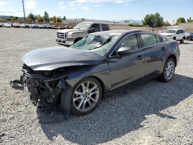 JM1GJ1V58F1180563 - 2015 MAZDA 6 TOURING GRAY photo 1