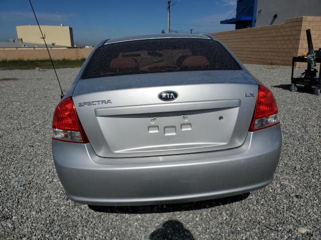 KNAFE222195645453 - 2009 KIA SPECTRA EX SILVER photo 6