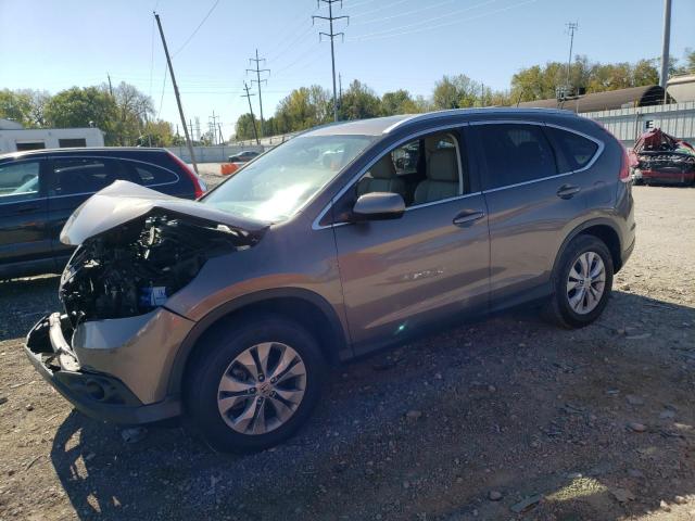 2HKRM4H76EH661837 - 2014 HONDA CR-V EXL BEIGE photo 1