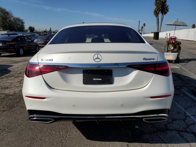 W1K6G6DB5NA104429 - 2022 MERCEDES-BENZ S 500 4MATIC WHITE photo 6