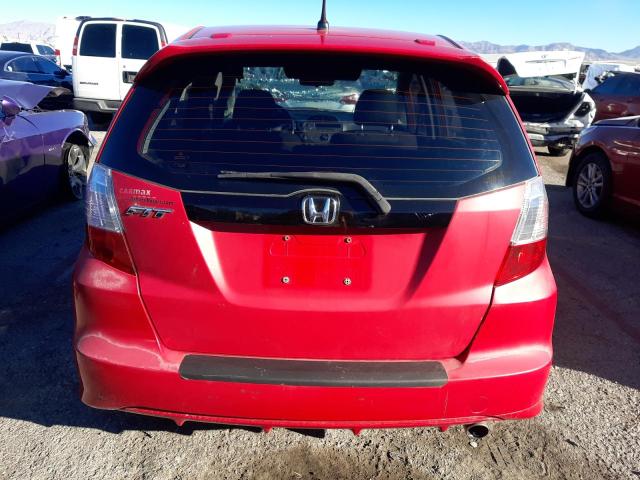 JHMGE8G52BC001067 - 2011 HONDA FIT SPORT RED photo 6