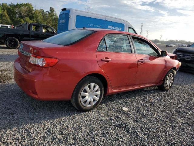 2T1BU4EEXBC606486 - 2011 TOYOTA COROLLA BASE RED photo 3