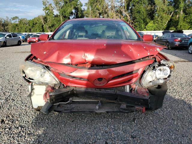 2T1BU4EEXBC606486 - 2011 TOYOTA COROLLA BASE RED photo 5